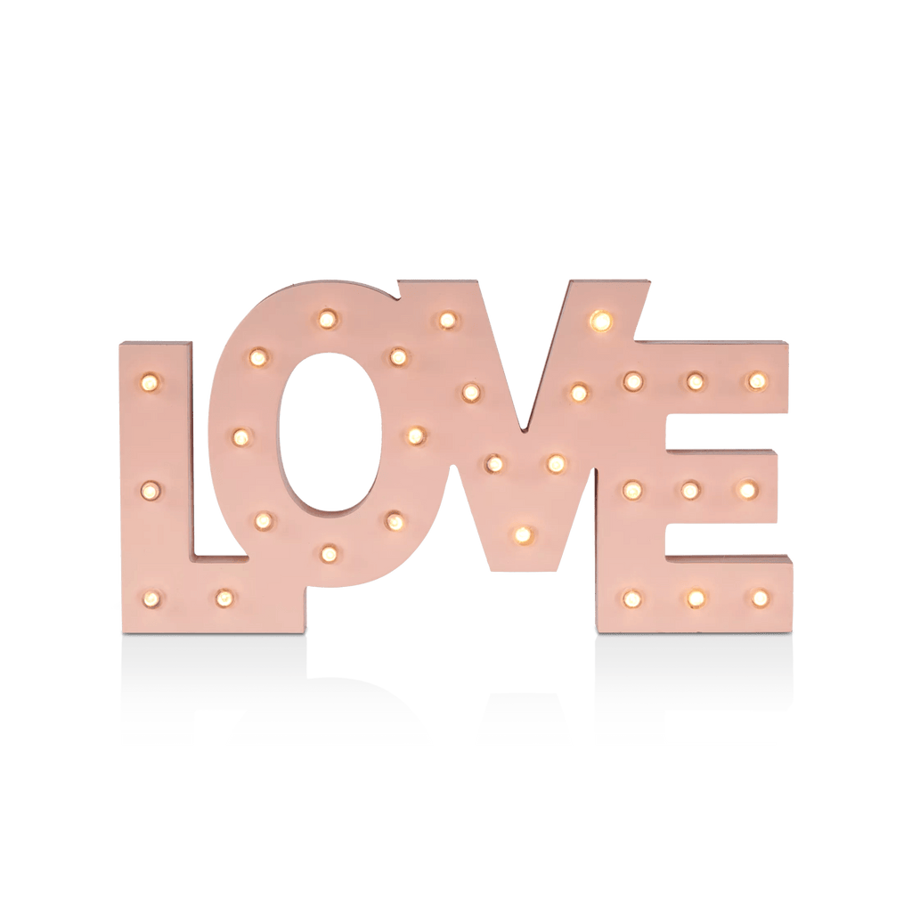 Love Letter Sign with LED Lights