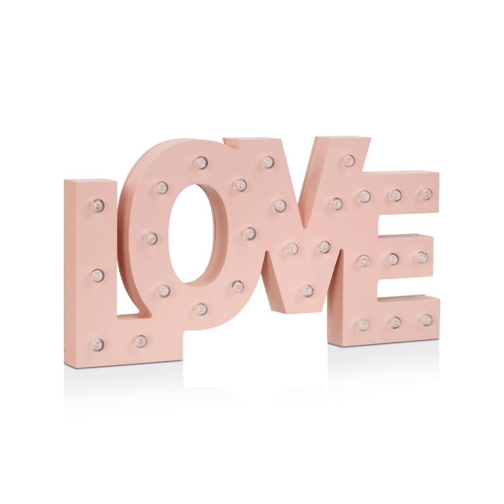 Love Letter Sign with LED Lights