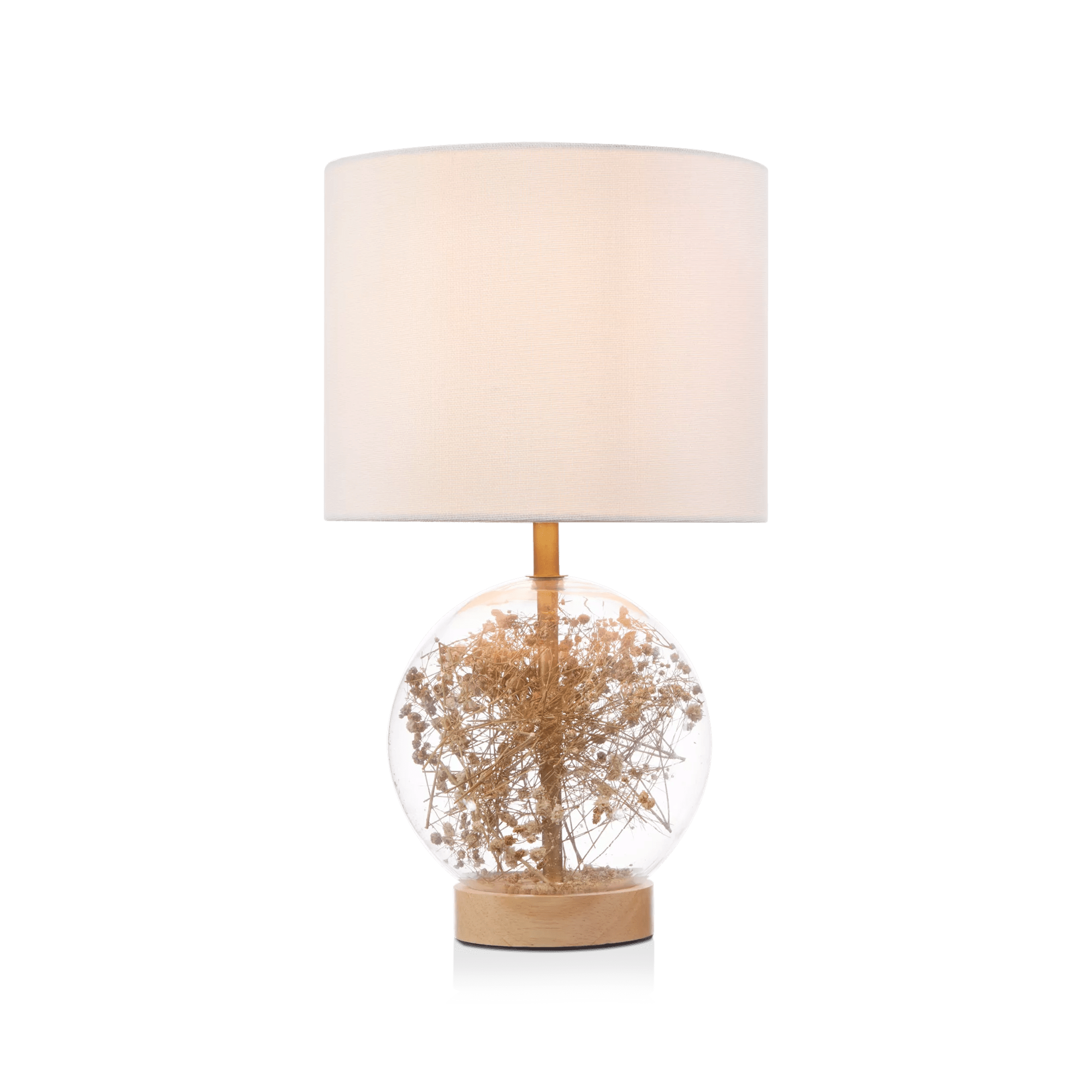Dried Flowers Table Lamp
