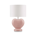 Pink Heart Shaped Table Lamp