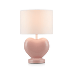 Pink Heart Shaped Table Lamp