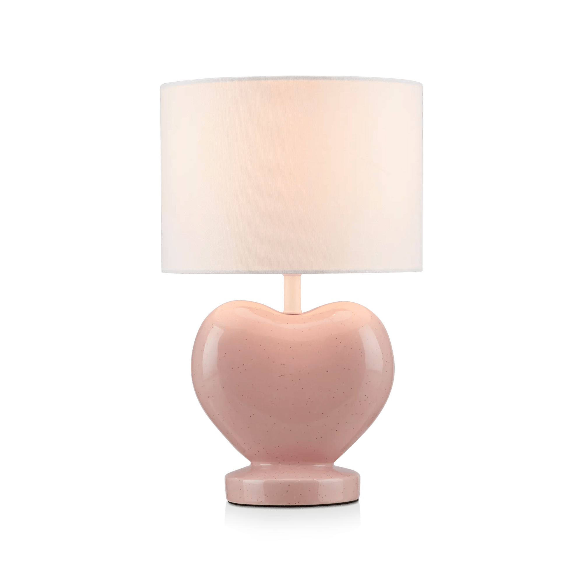 Pink Heart Shaped Table Lamp