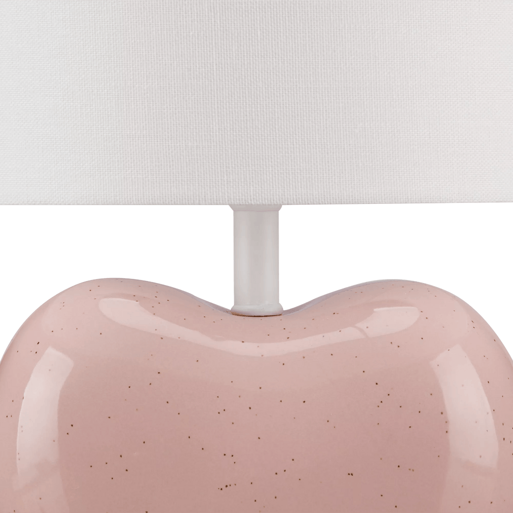 Pink Heart Shaped Table Lamp