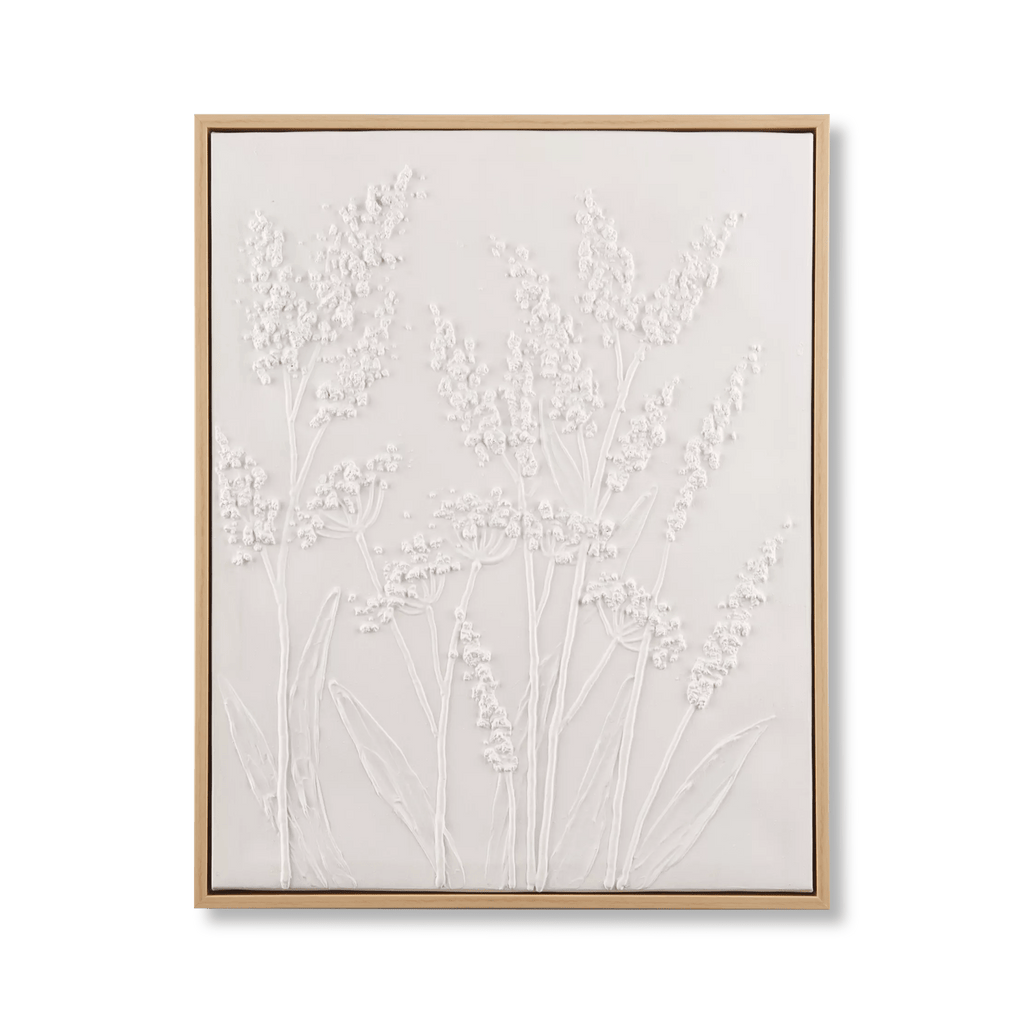 Dried Stem Oil Painted Framed Art