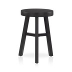 Black Wood Stool