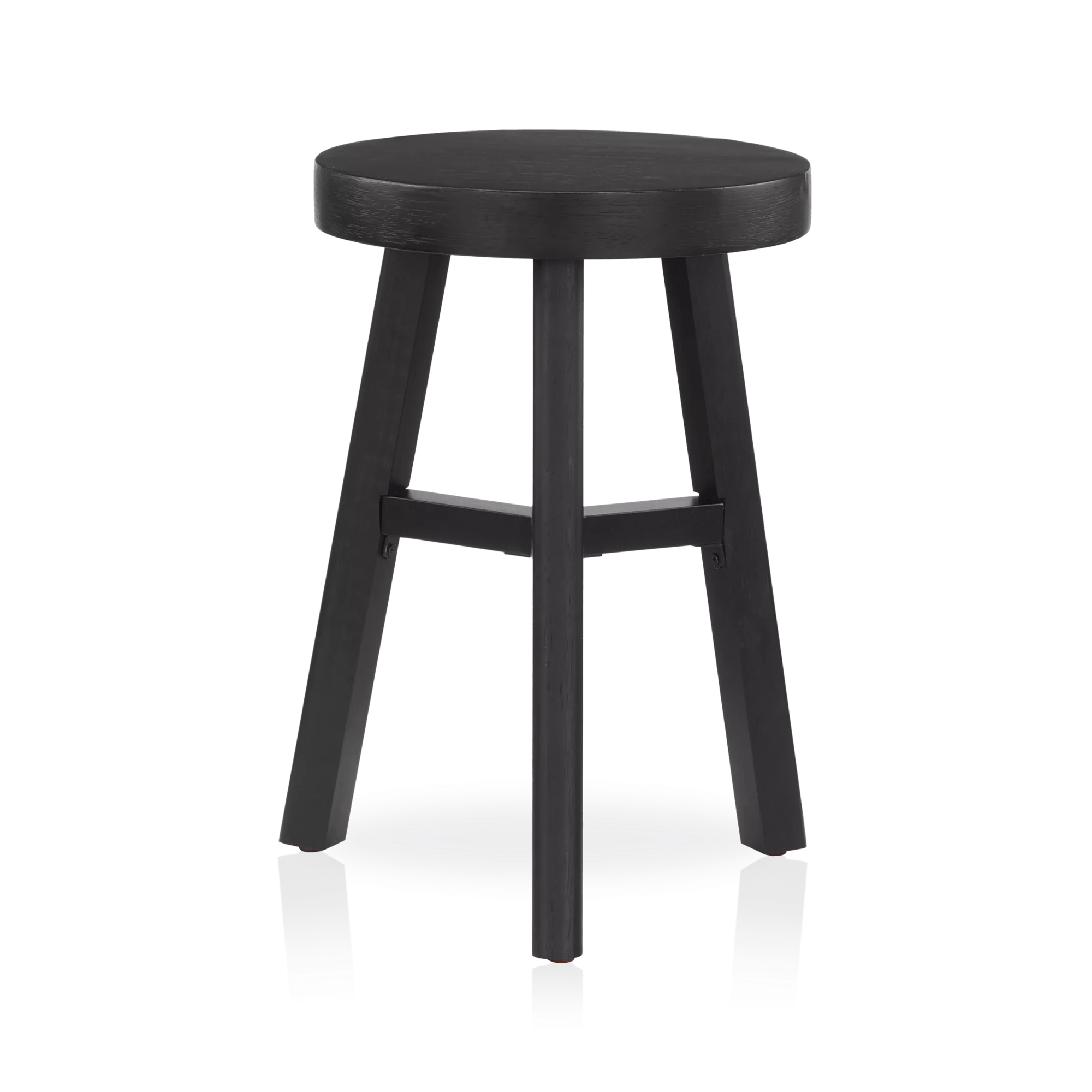 Black Wood Stool
