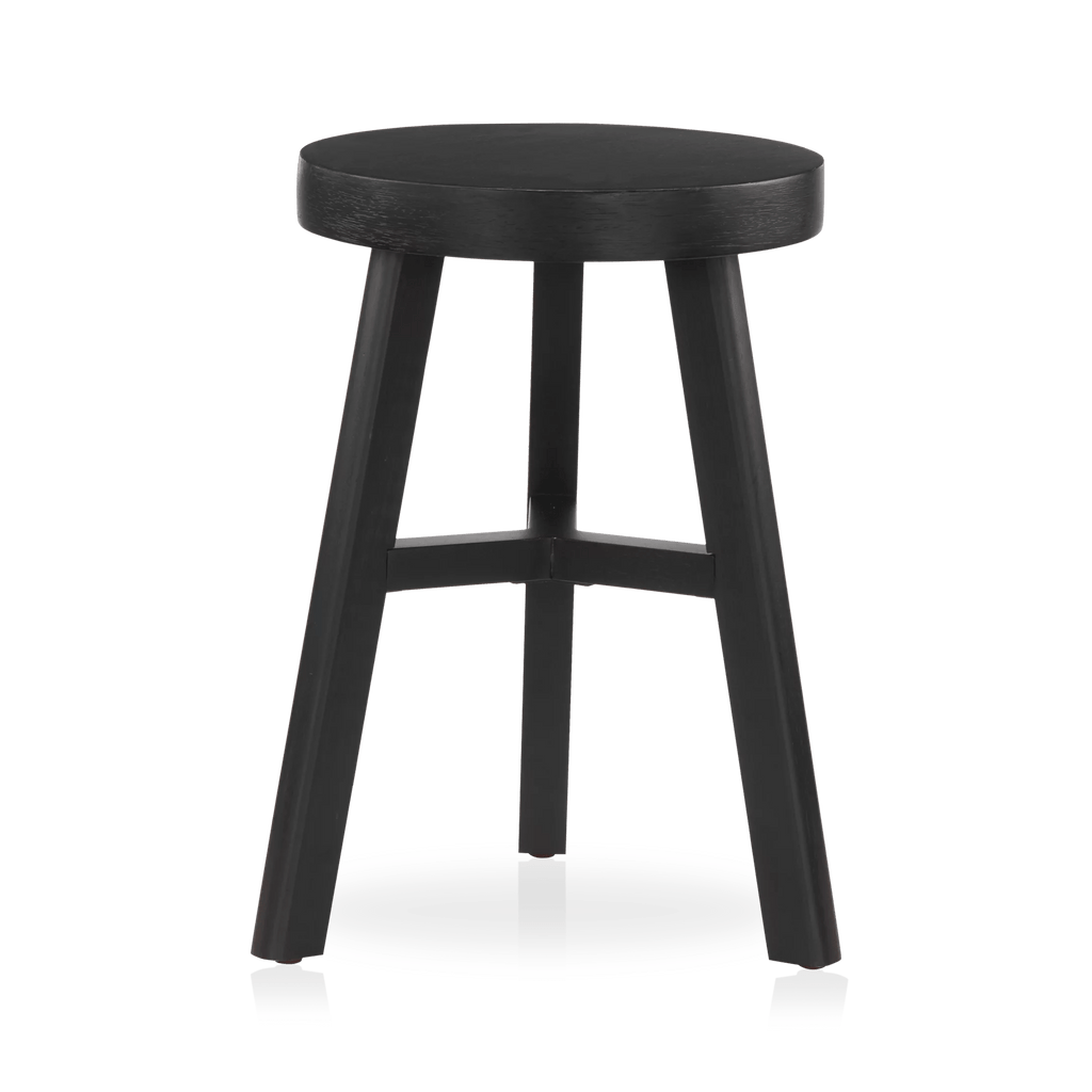Black Wood Stool