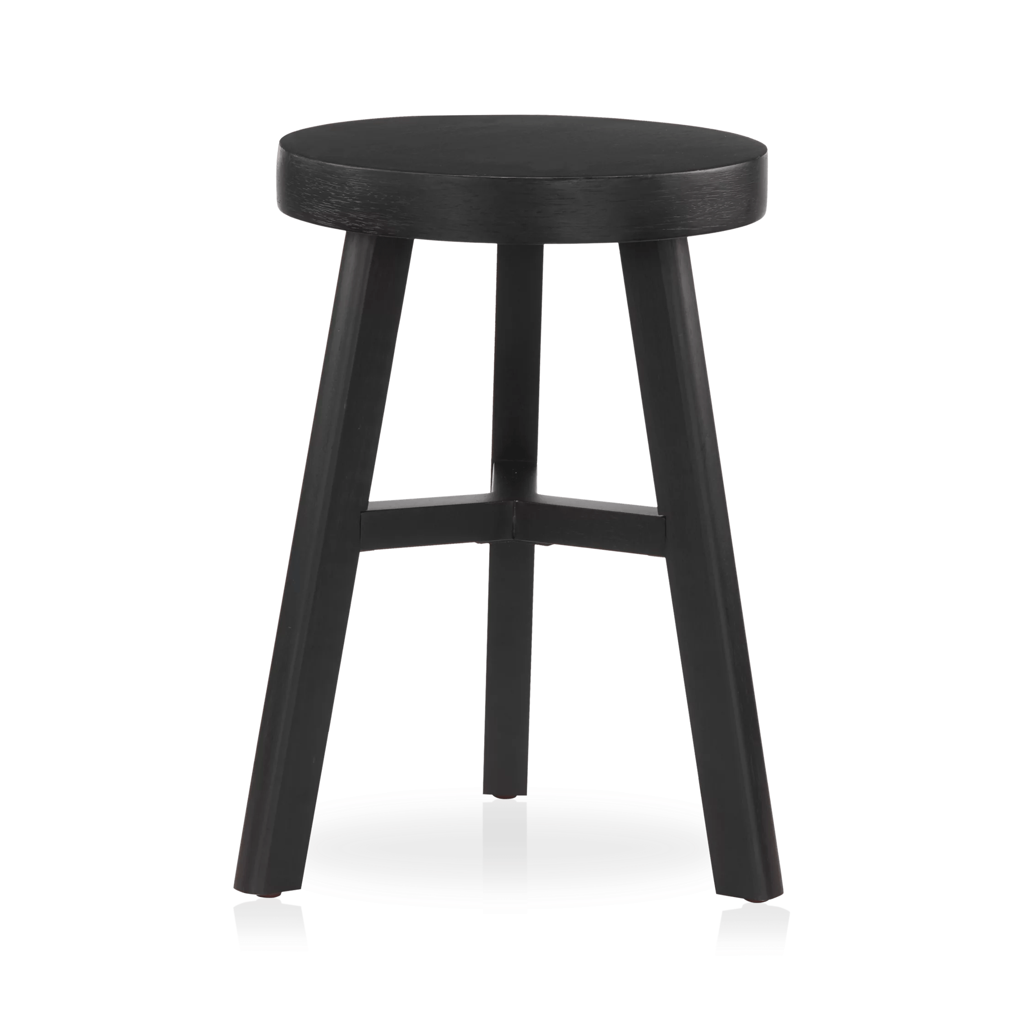 Black Wood Stool