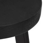 Black Wood Stool
