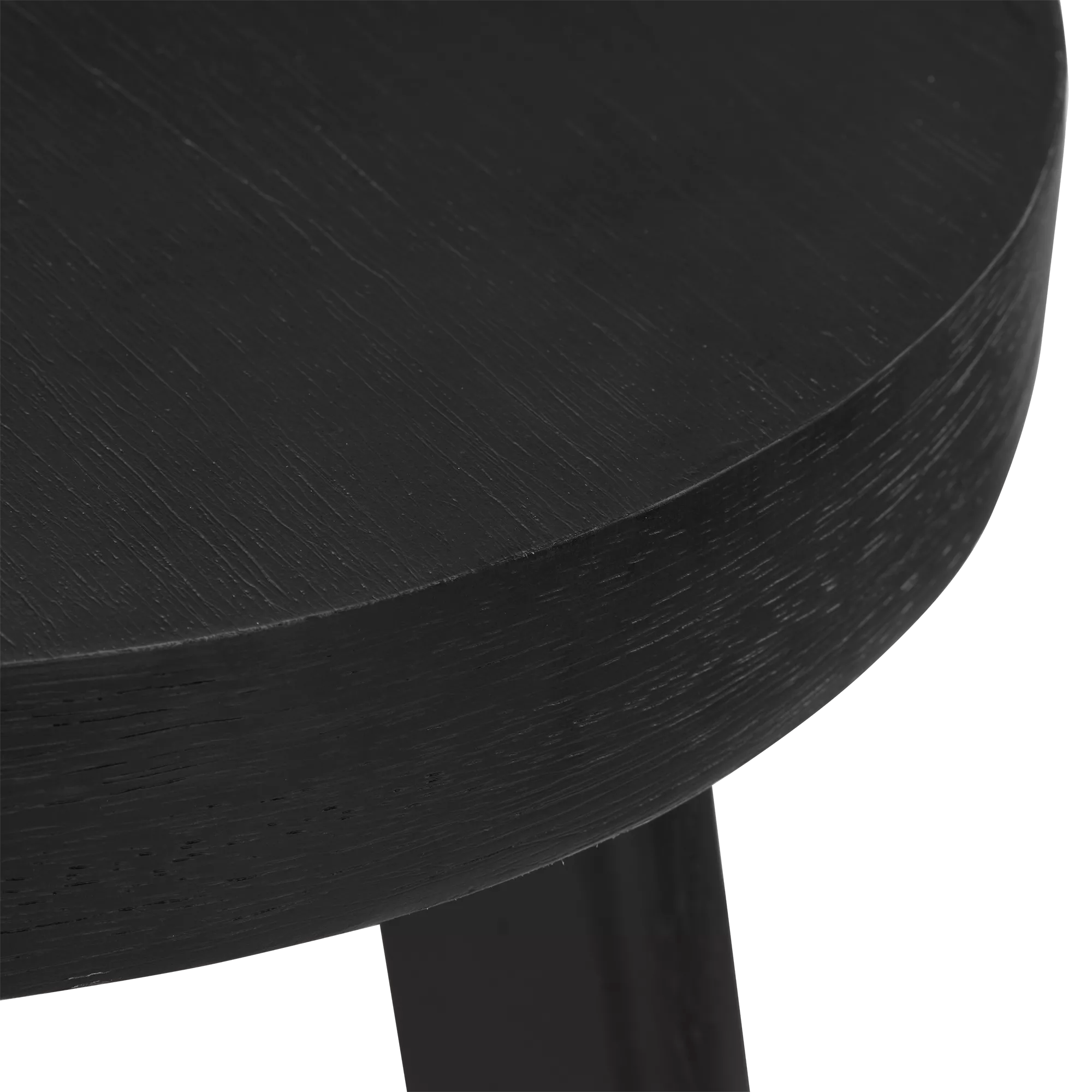 Black Wood Stool