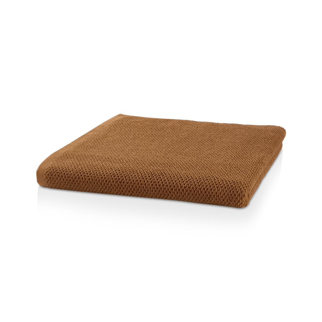 Cognac Textured Bath Towel