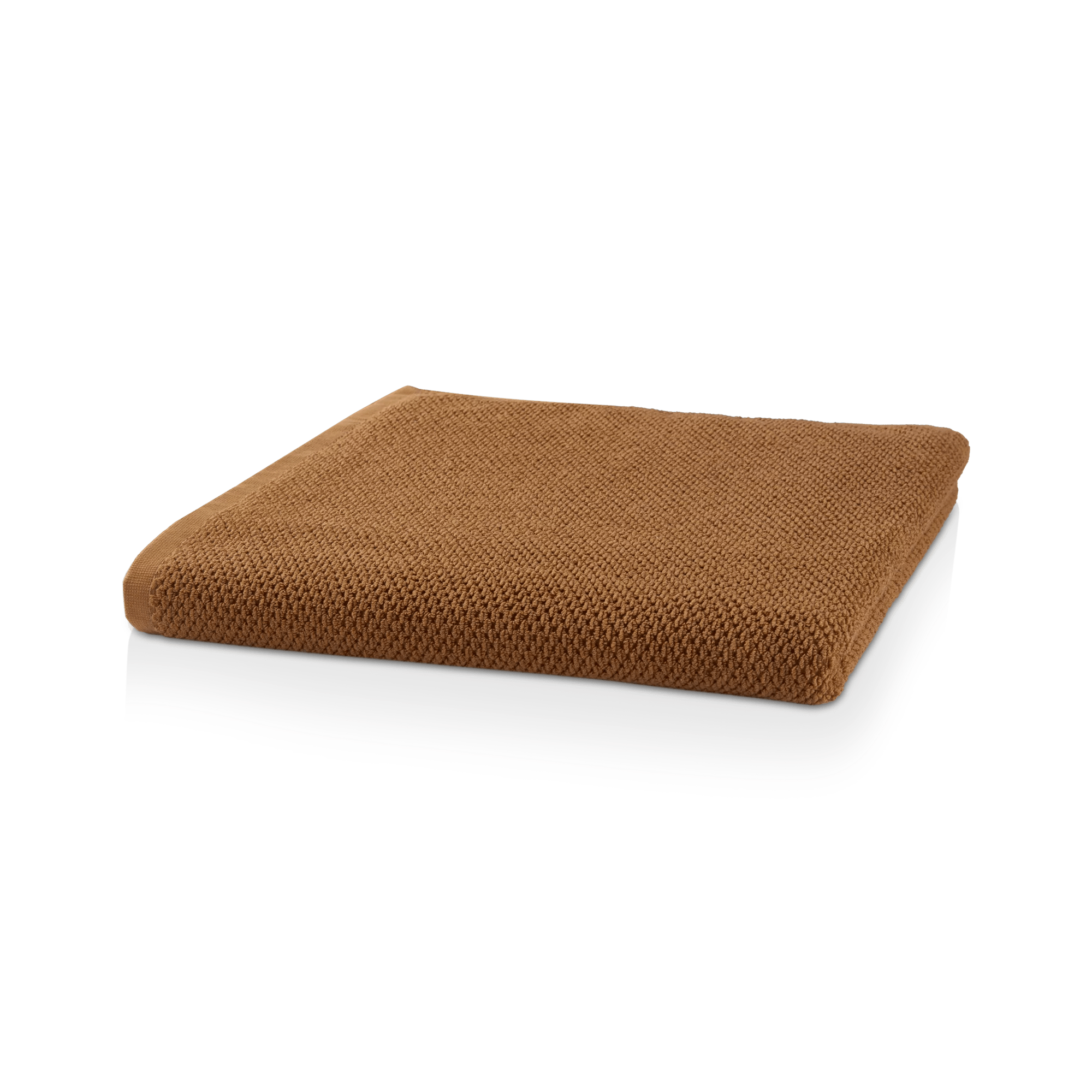 Cognac Textured Bath Towel