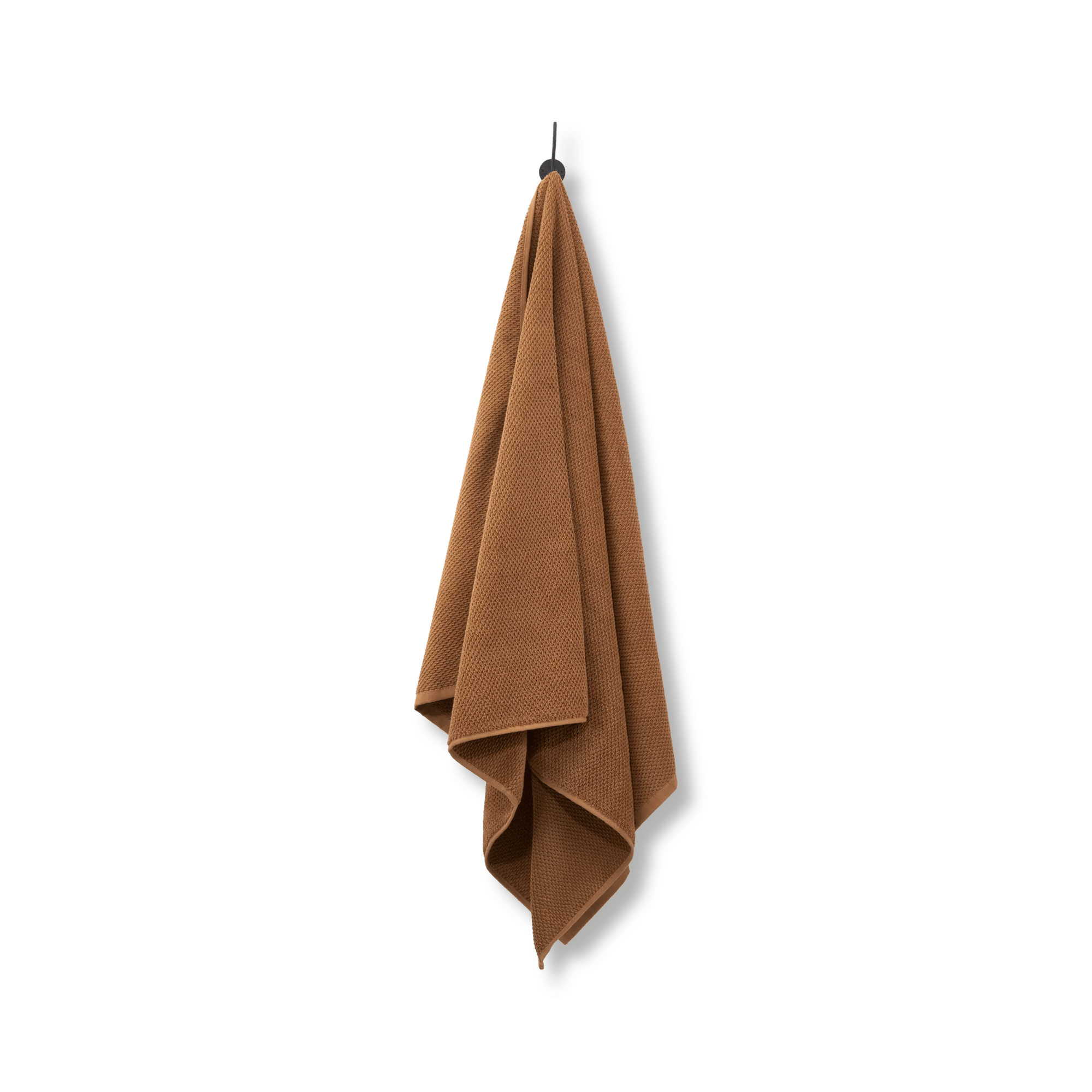 Cognac Textured Bath Towel