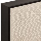 Neutral Oval Abstract Painted Canvas