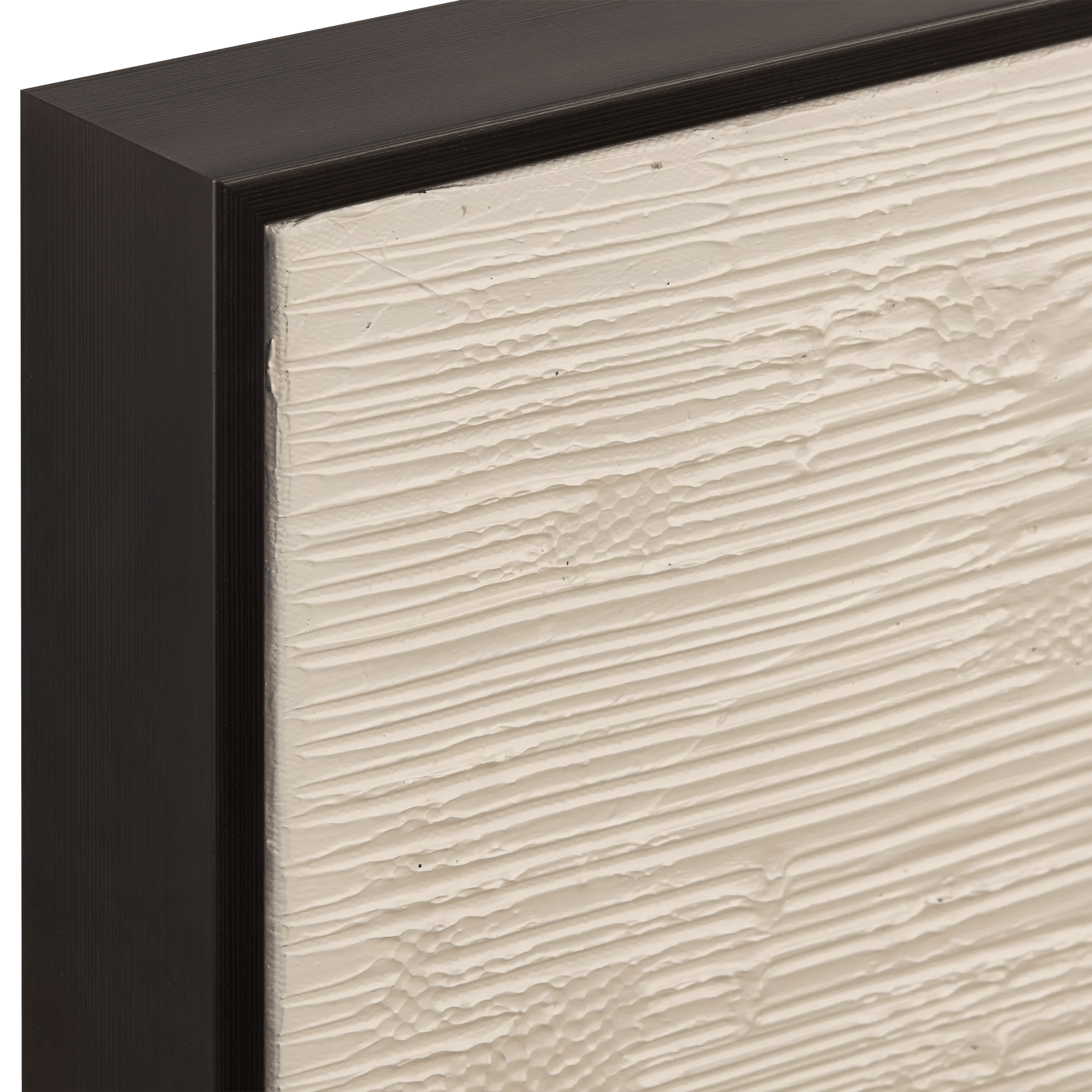 Neutral Oval Abstract Painted Canvas