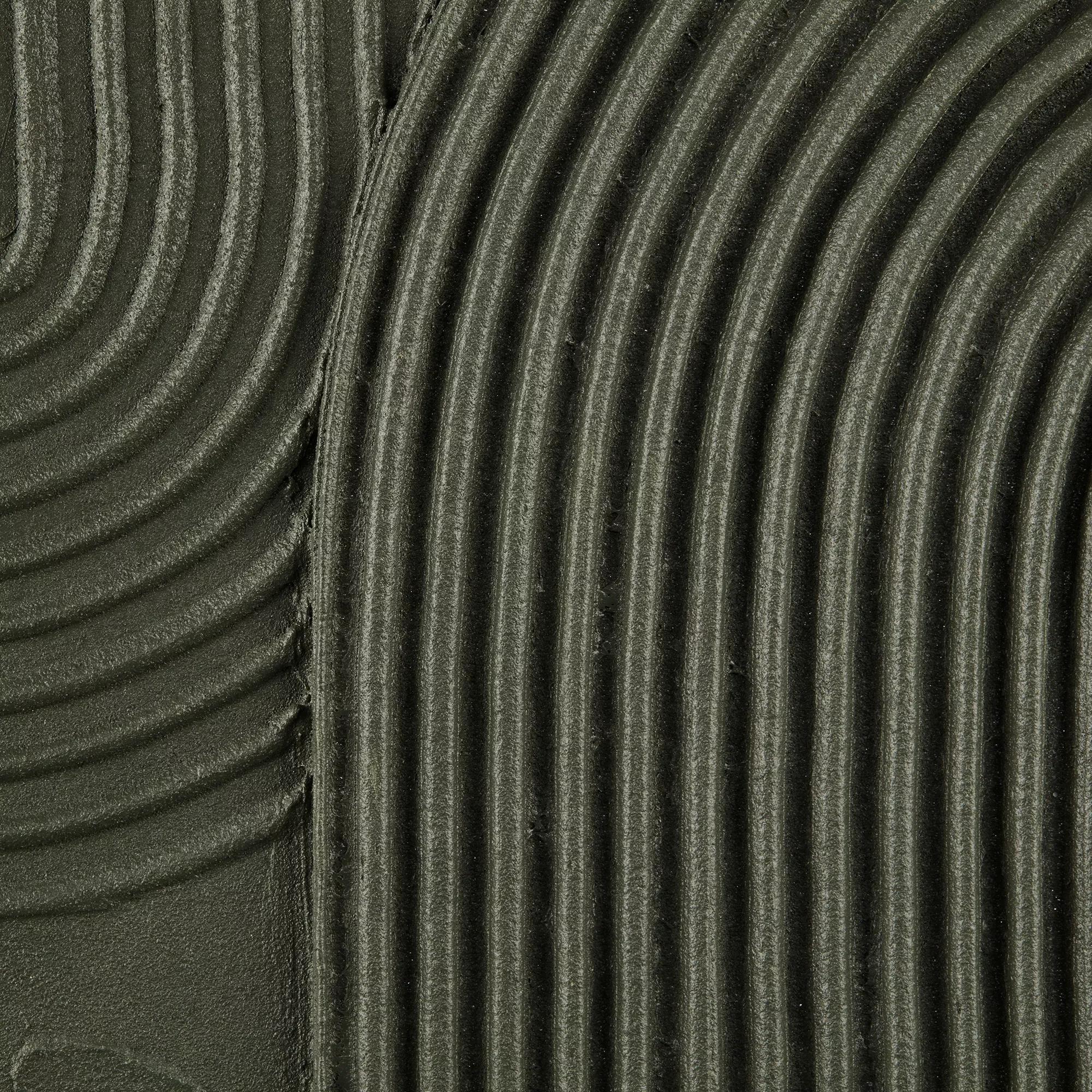 Green Lines Oil Painted Canvas