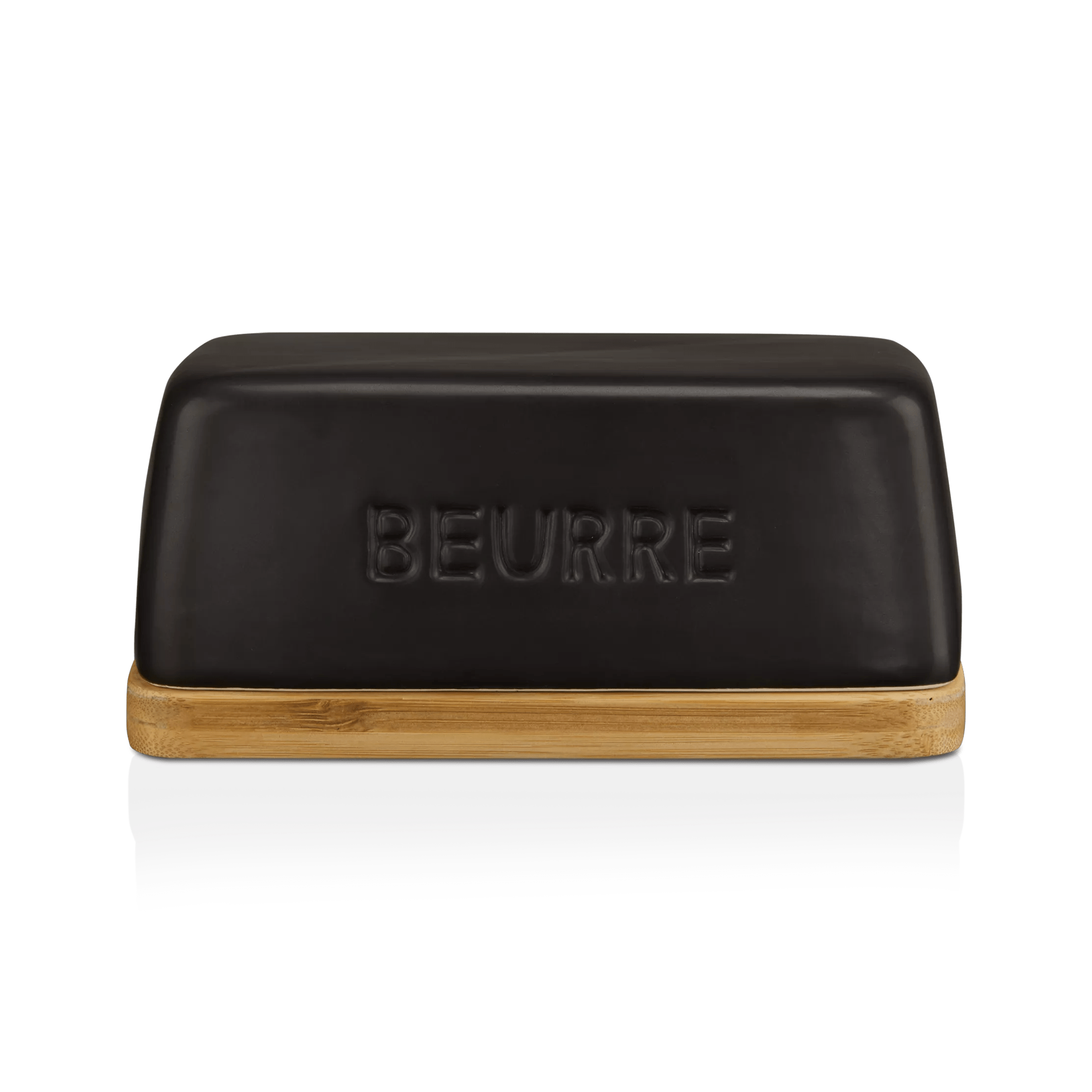 Ceramic & Wood Butter Dish