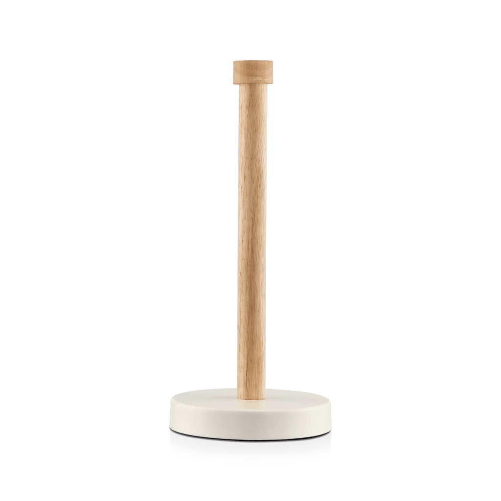 Wood and Metal Paper Towel Holder