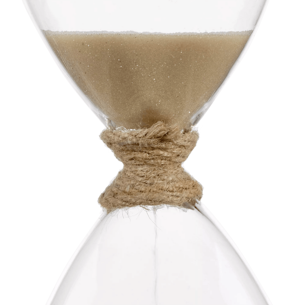 Decorative Hourglass with Wood Base