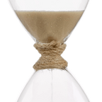 Decorative Hourglass with Wood Base
