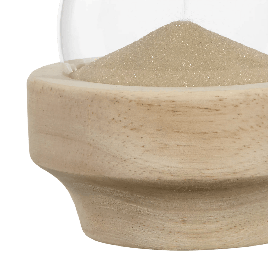 Decorative Hourglass with Wood Base