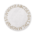 Round Alphabet Rug