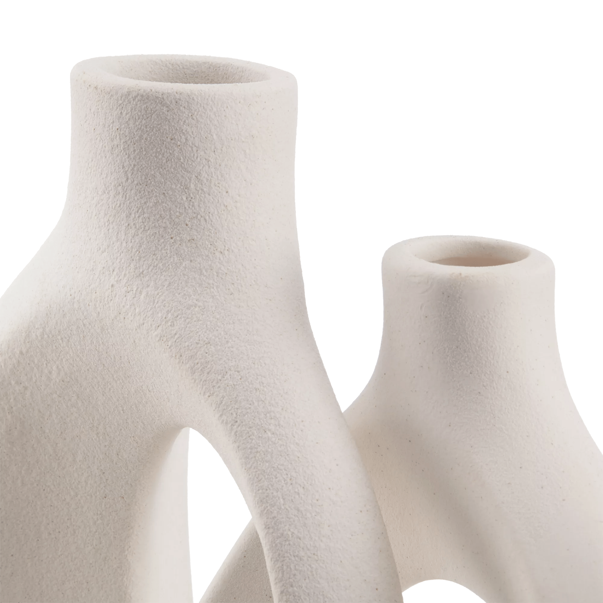 Set of 2 Speckled Ceramic Table Vase