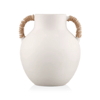 Ceramic Table Vase with Rope on Handles