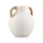 Ceramic Table Vase with Rope on Handles