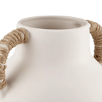 Ceramic Table Vase with Rope on Handles