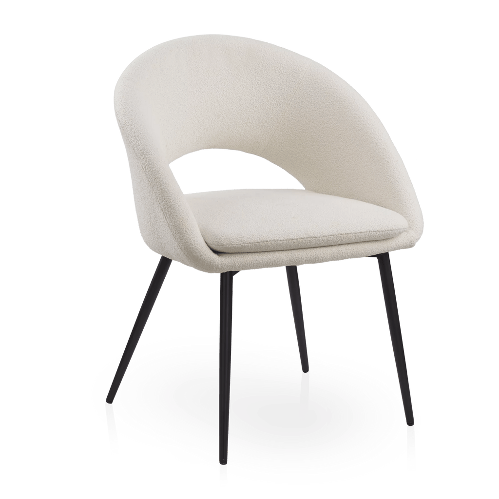 Fabric and Metal Dining Chair