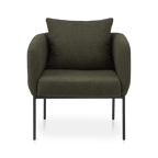 Fabric and Metal Accent Chair