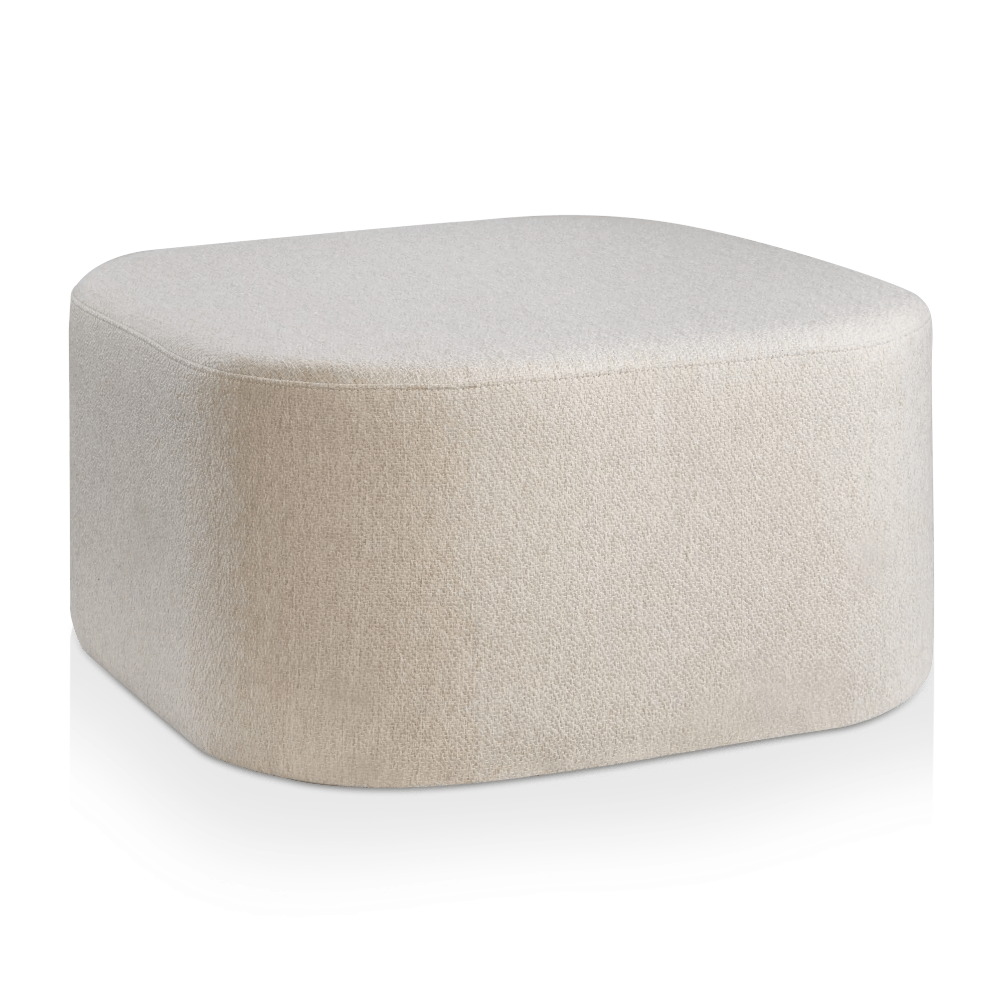 Black Coffee Table with Ottoman