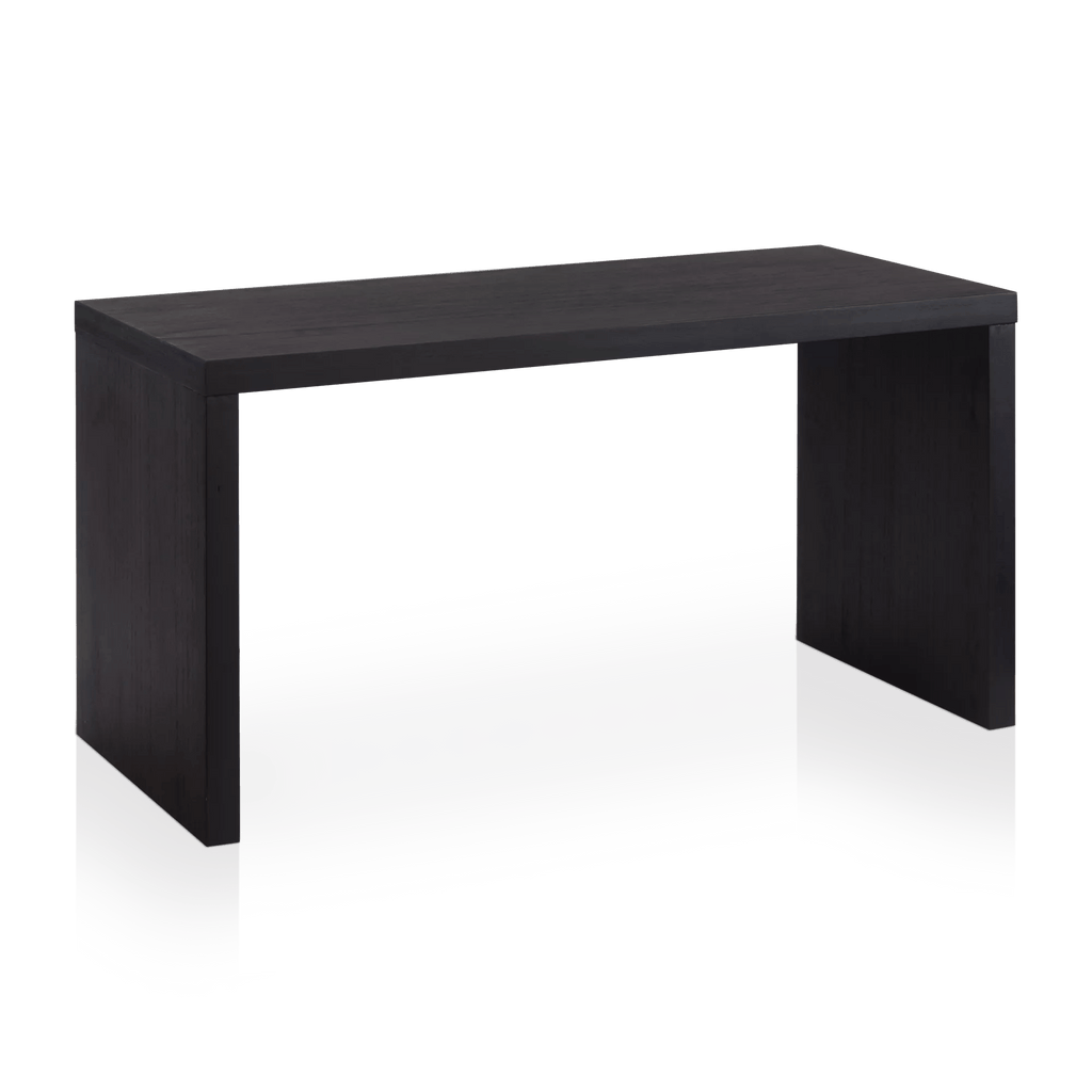 Black Coffee Table with Ottoman