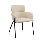 Fabric and Metal Dining Chair