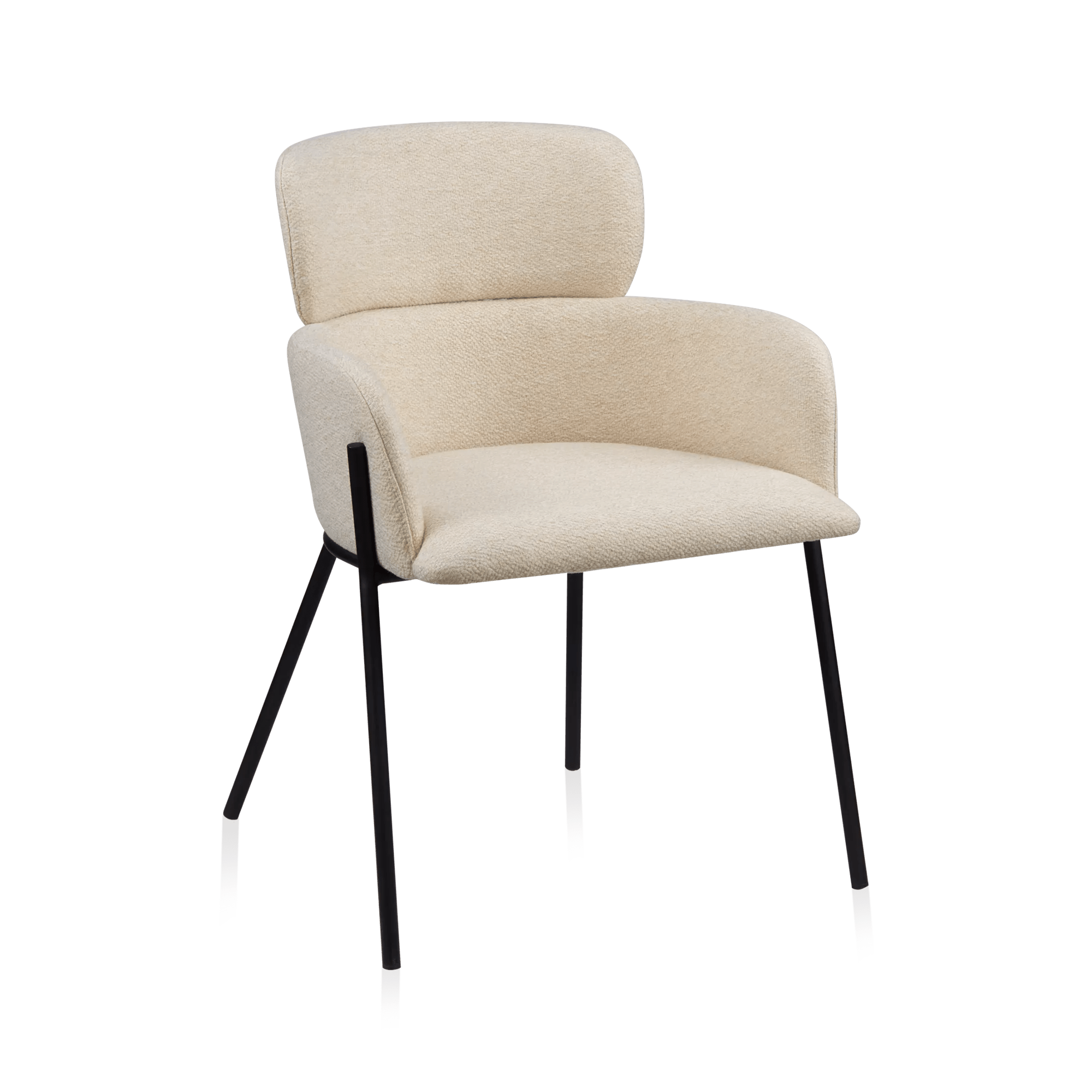 Fabric and Metal Dining Chair