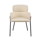 Fabric and Metal Dining Chair