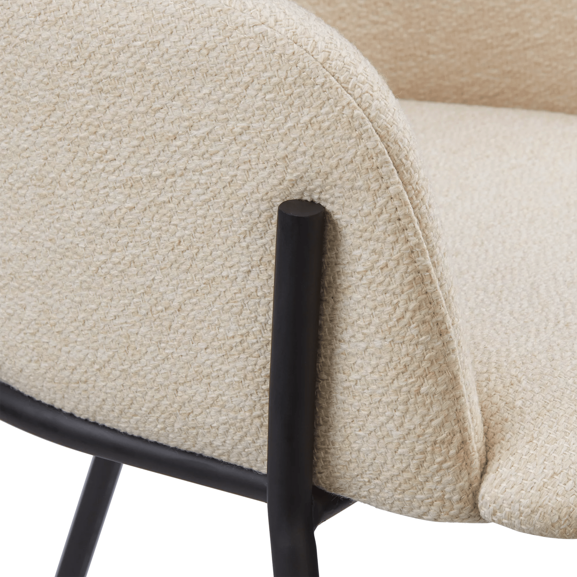 Fabric and Metal Dining Chair