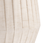 Linen Table Lamp with Metal Base