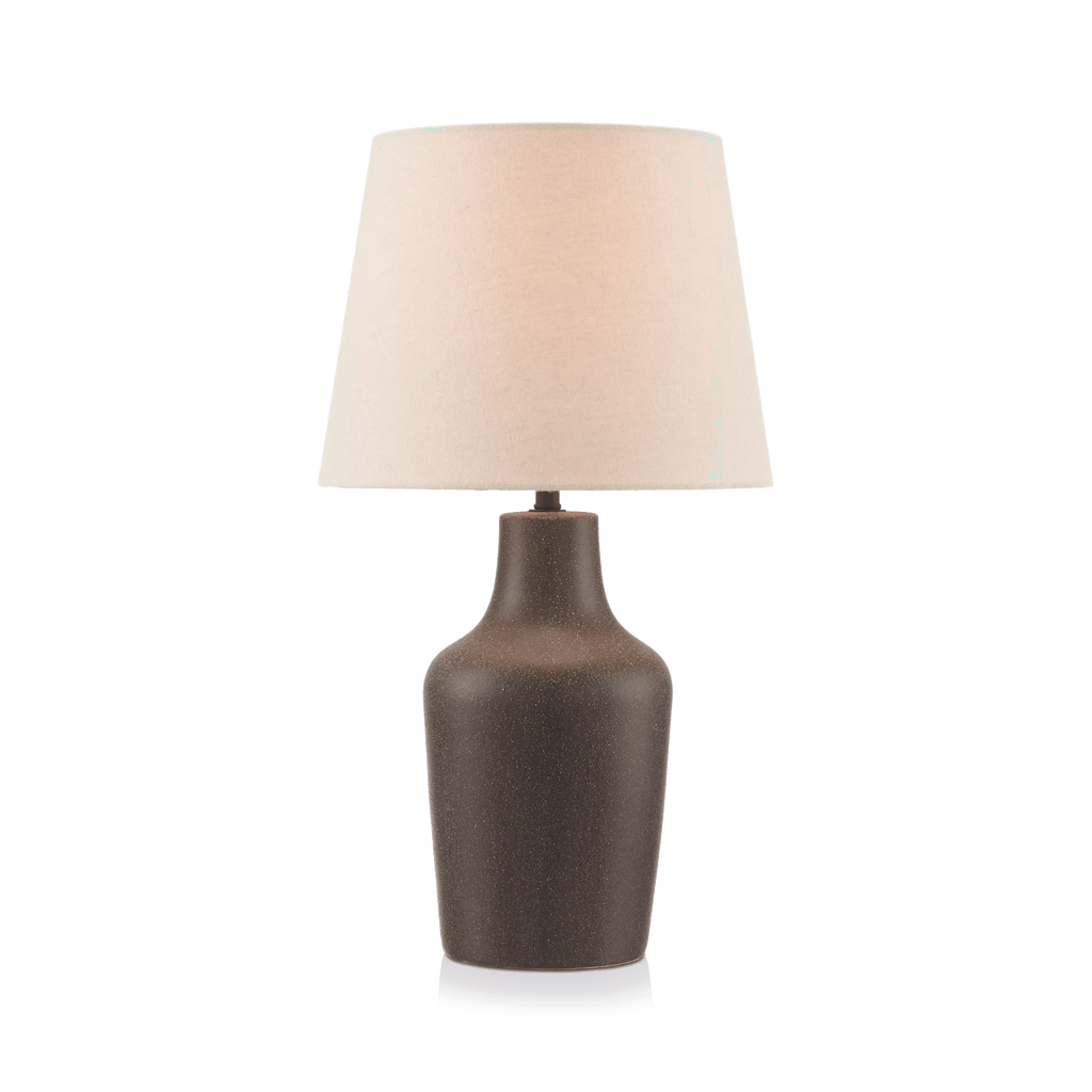 Ceramic and Linen Table Lamp