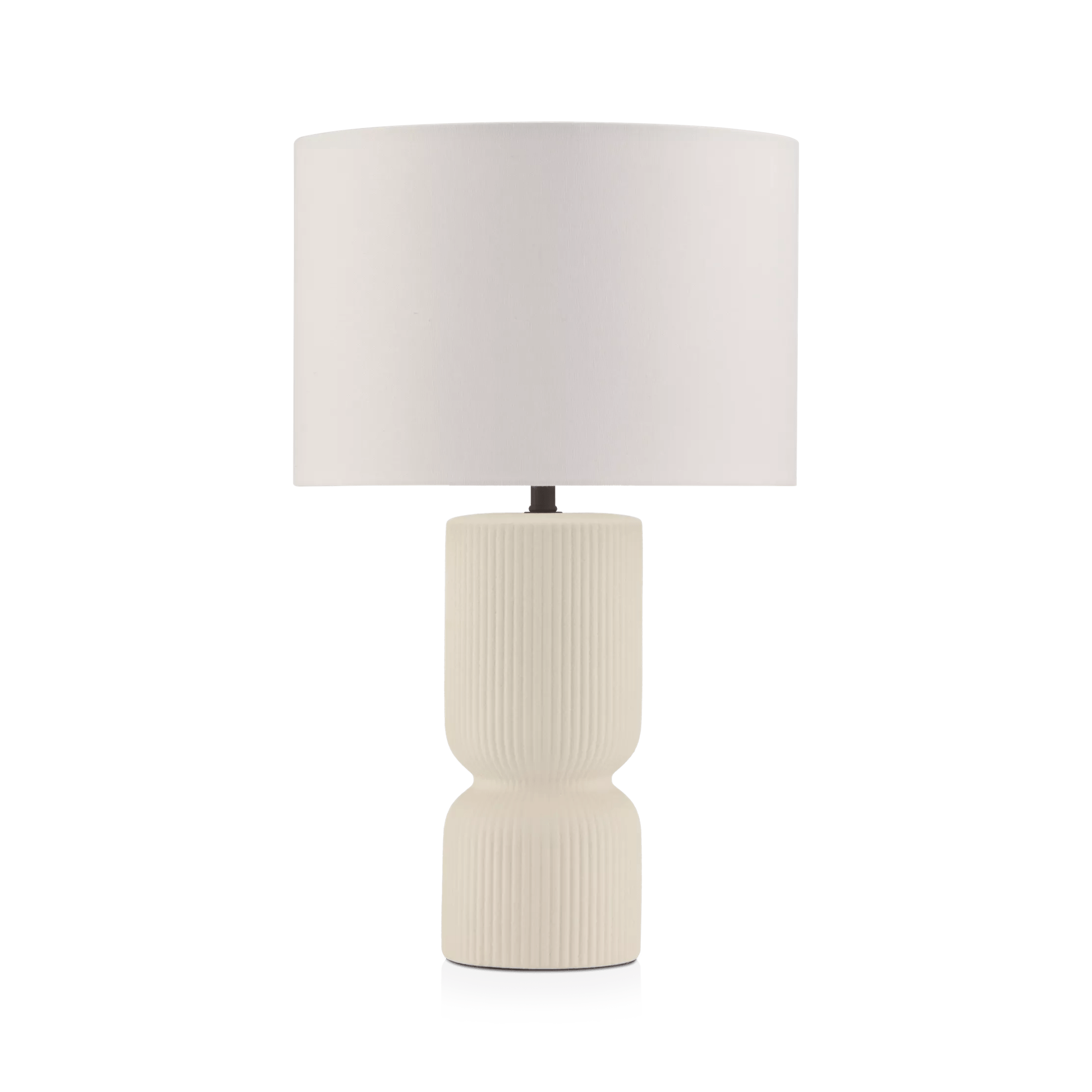 Ribbed Ceramic Table Lamp
