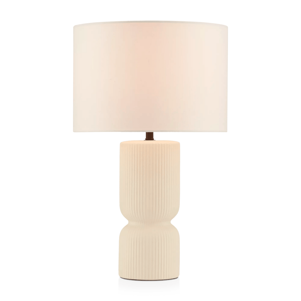 Ribbed Ceramic Table Lamp