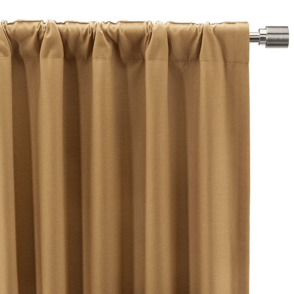 Ochre Taha Rod Pocket Back Tab Blackout Curtain