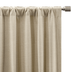 Beige Taha Rod Pocket Back Tab Blackout Curtain