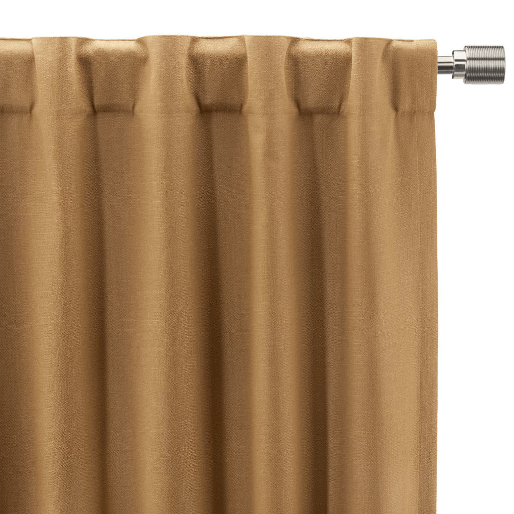 Ochre Taha Rod Pocket Back Tab Blackout Curtain