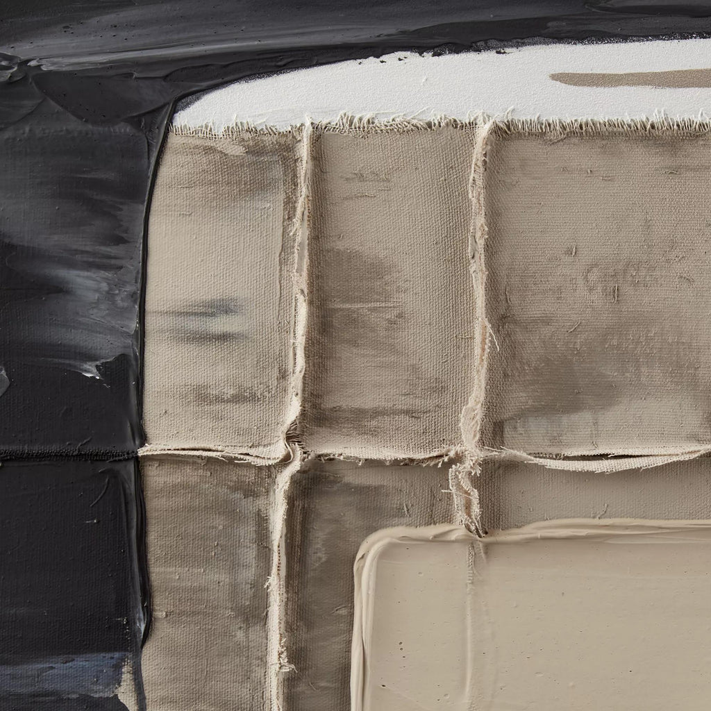 Modern Abstract Oil Painted Canvas