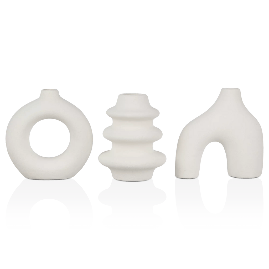 Set of 3 Decorative Table Vases