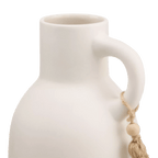 Ceramic Bottle Vase with Tassel