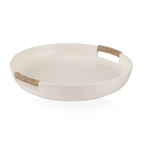 Ceramic Tray with Rope on Handles