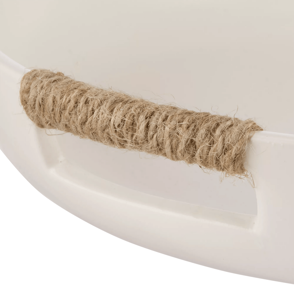 Ceramic Tray with Rope on Handles